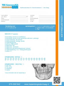 Verwijsformulier CT scan, versie januari 2013